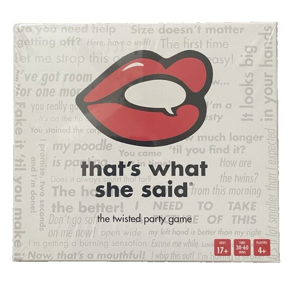That's What She Said Game -The Hilariously Twisted Party Game Adults Only Sealed - Picture 1 of 6